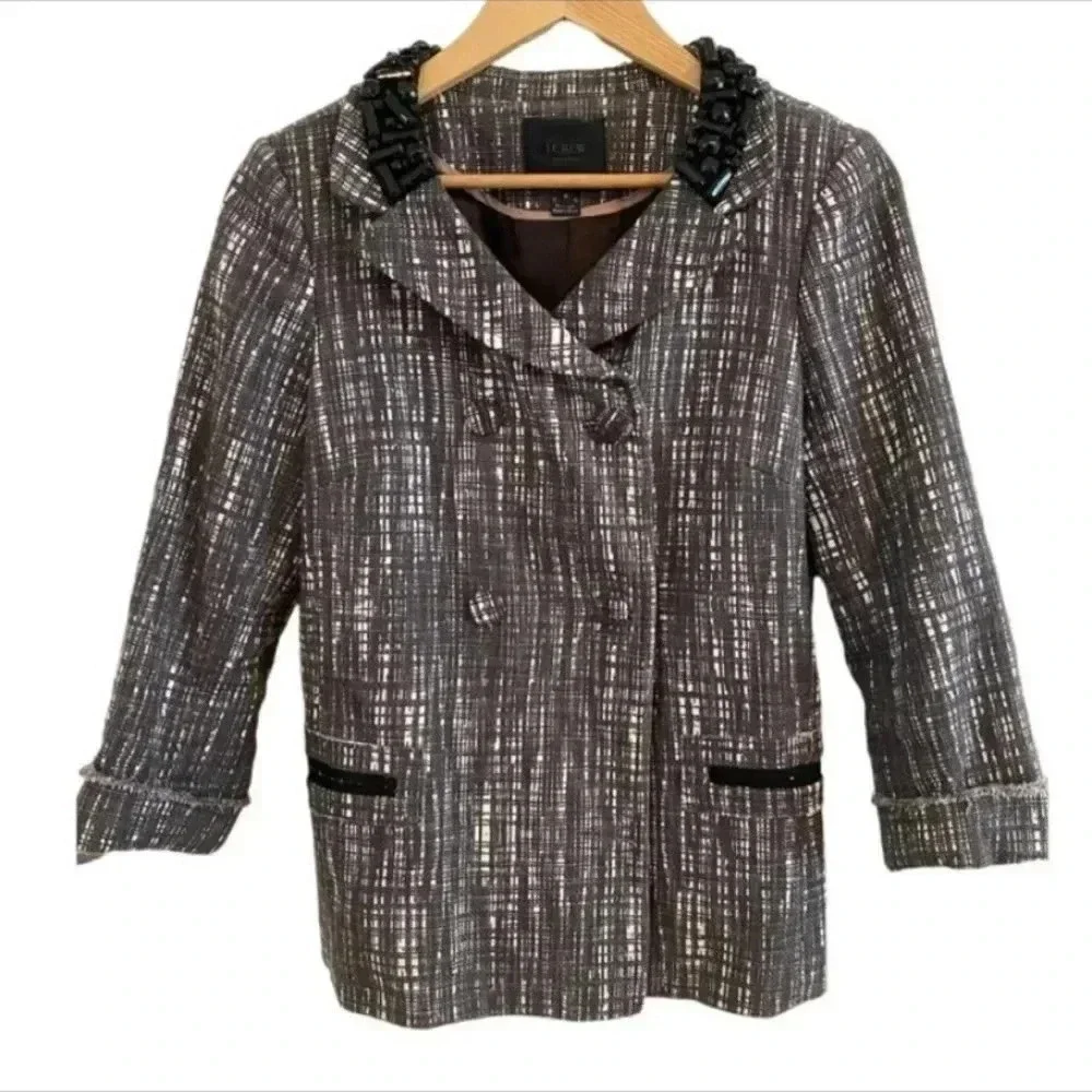 J. Crew Collection Contessa Tweed Jacket Blazer